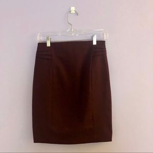 EXPRESS Cranberry Pencil Skirt